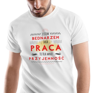 T-Shirt Męski Dla Bednarza Koszulka XL Prezent