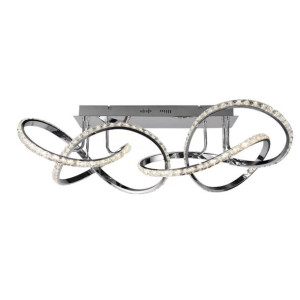 Lampa sufitowa LED WOFI Abro chrom 91cm Glamour