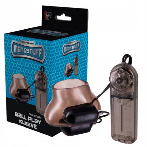Masażer zakładany na jądra z wibracjami na pilota