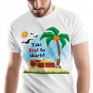T-Shirt Męski Dla Brata Koszulka L Prezent