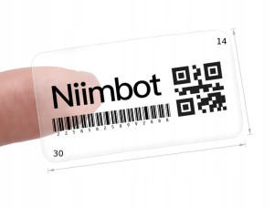 NIIMBOT Naklejki do B18 14*30mm 205x TRANSPARENTNE