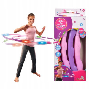 Simba Świecące Hula Hop Składane 80 Cm Różowe 5+