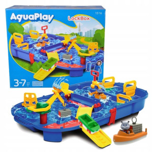 Big Aquaplay Przenośny Tor Wodny Walizka Lockbox
