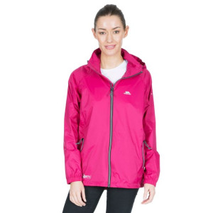 Lekka kurtka przeciwdeszczowa unisex Trespass QIKPAC X różowa XXS