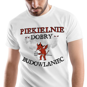 T-Shirt Męski Dla Budowlańca Koszulka S Prezent