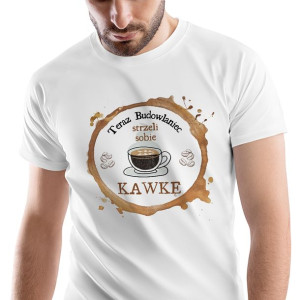 T-Shirt Męski dla Budowlańca na Urodziny S Prezent