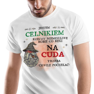 T-Shirt Męski Dla Celnika Koszulka L Prezent