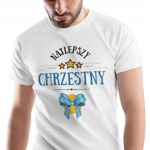 T-Shirt Męski Dla Chrzestnego Koszulka L Prezent