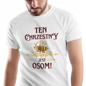 T-Shirt Męski Dla Chrzestnego Koszulka M Prezent