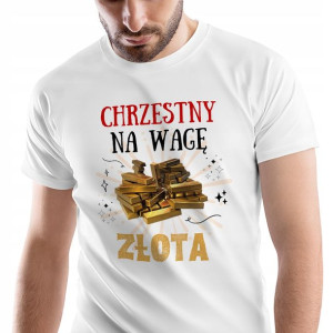 T-Shirt Męski Dla Chrzestnego Koszulka S Prezent