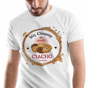 T-Shirt Męski Dla Chrzestnego Koszulka XL Prezent