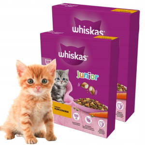 WHISKAS Junior z kurczakiem dla kociąt 2x300g