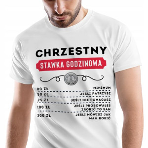T-Shirt Męski Dla Chrzestnego Koszulka XL Prezent