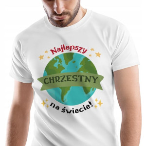 T-Shirt Męski Dla Chrzestnego Koszulka XL Prezent