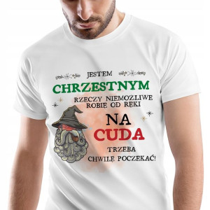 T-Shirt Męski Dla Chrzestnego Koszulka XXL Prezent