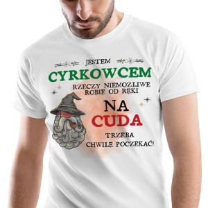 T-Shirt Męski Dla Cyrkowca Koszulka M Prezent