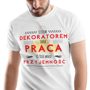 T-Shirt Męski Dla Dekoratora Koszulka XL Prezent