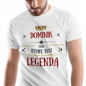 T-Shirt Męski Dla Dominika Koszulka M Prezent