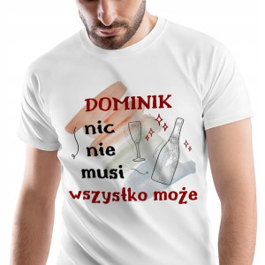 T-Shirt Męski Dla Dominika Koszulka XL Prezent