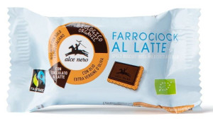 Herbatniki orkiszowe z mleczną czekoladą FAIR TRADE BIO 28 g Alce Nero