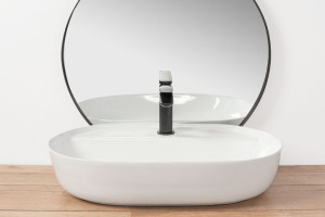 Umywalka AURA 60 Ceramiczna Nablatowa Rea