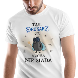 T-Shirt Męski Dla Drukarza Koszulka XL Prezent