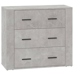 Szafka, szarość betonu, 80x33x70 cm, materiał drewnopochodny