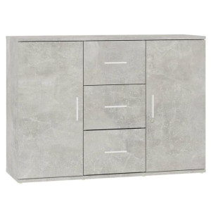 Szafka, szarość betonu, 91x29,5x65 cm, materiał drewnopochodny