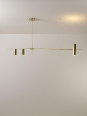 Lampa wisząca Cassandra S 143 x W 73 cm złota