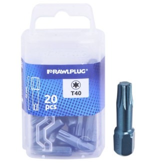 Rawlplug Bit Groty Torsion Torx T40 25mm 20szt