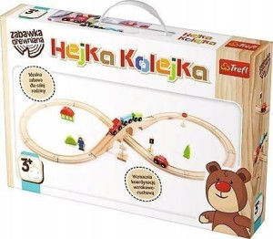 TREFL 61686 Drewniana Hejka Kolejka Pociąg i Tory