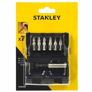 Zestaw Bitów 6szt Uchwyt Magnet. Sta60480 Stanley
