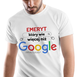 T-Shirt Męski Dla Emeryta Koszulka L Prezent