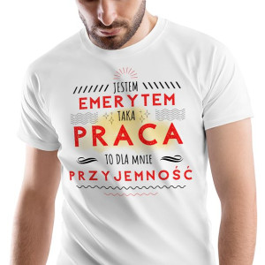 T-Shirt Męski Dla Emeryta Koszulka XL Prezent