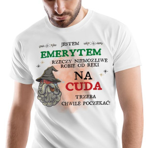 T-Shirt Męski Dla Emeryta Koszulka XXL Prezent