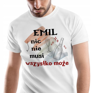 T-Shirt Męski Dla Emila Koszulka L Prezent