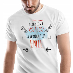 T-Shirt Męski Dla Emila Koszulka L Prezent