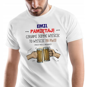 T-Shirt Męski Dla Emila Koszulka M Prezent
