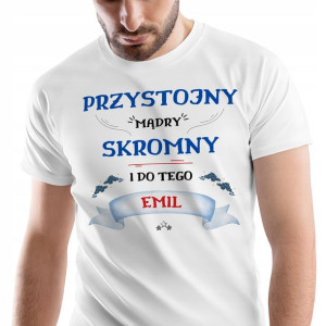T-Shirt Męski Dla Emila Koszulka S Prezent