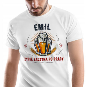 T-Shirt Męski Dla Emila Koszulka S Prezent