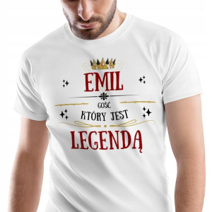 T-Shirt Męski Dla Emila Koszulka XXL Prezent