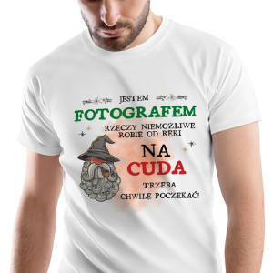 T-Shirt Męski Dla Fotografa na Urodziny M Prezent
