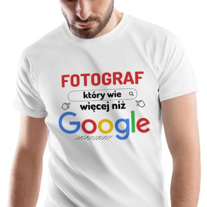 T-Shirt Męski Dla Fotografa na Urodziny M Prezent