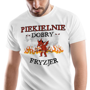 T-Shirt Męski Dla Fryzjera Koszulka XL Prezent