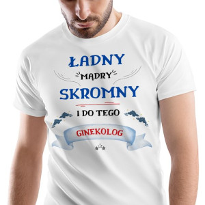 T-Shirt Męski Dla Ginekologa Koszulka S Prezent