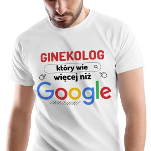 T-Shirt Męski Dla Ginekologa Koszulka S Prezent