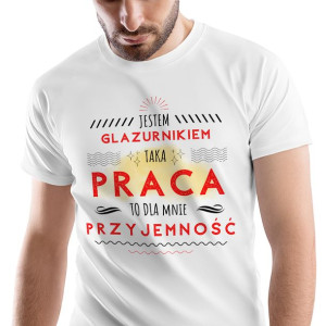 T-Shirt Męski Dla Glazurnika Koszulka XXL Prezent