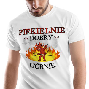 T-Shirt Męski Dla Górnika Koszulka M Prezent