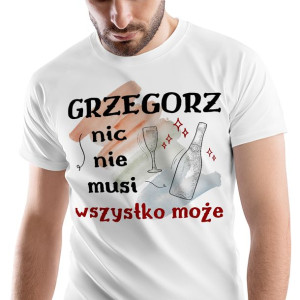 T-Shirt Męski Dla Grzegorza Koszulka XL Prezent