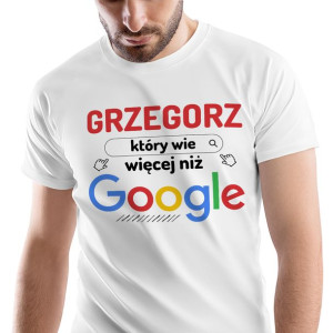 T-Shirt Męski Dla Grzegorza Koszulka XL Prezent